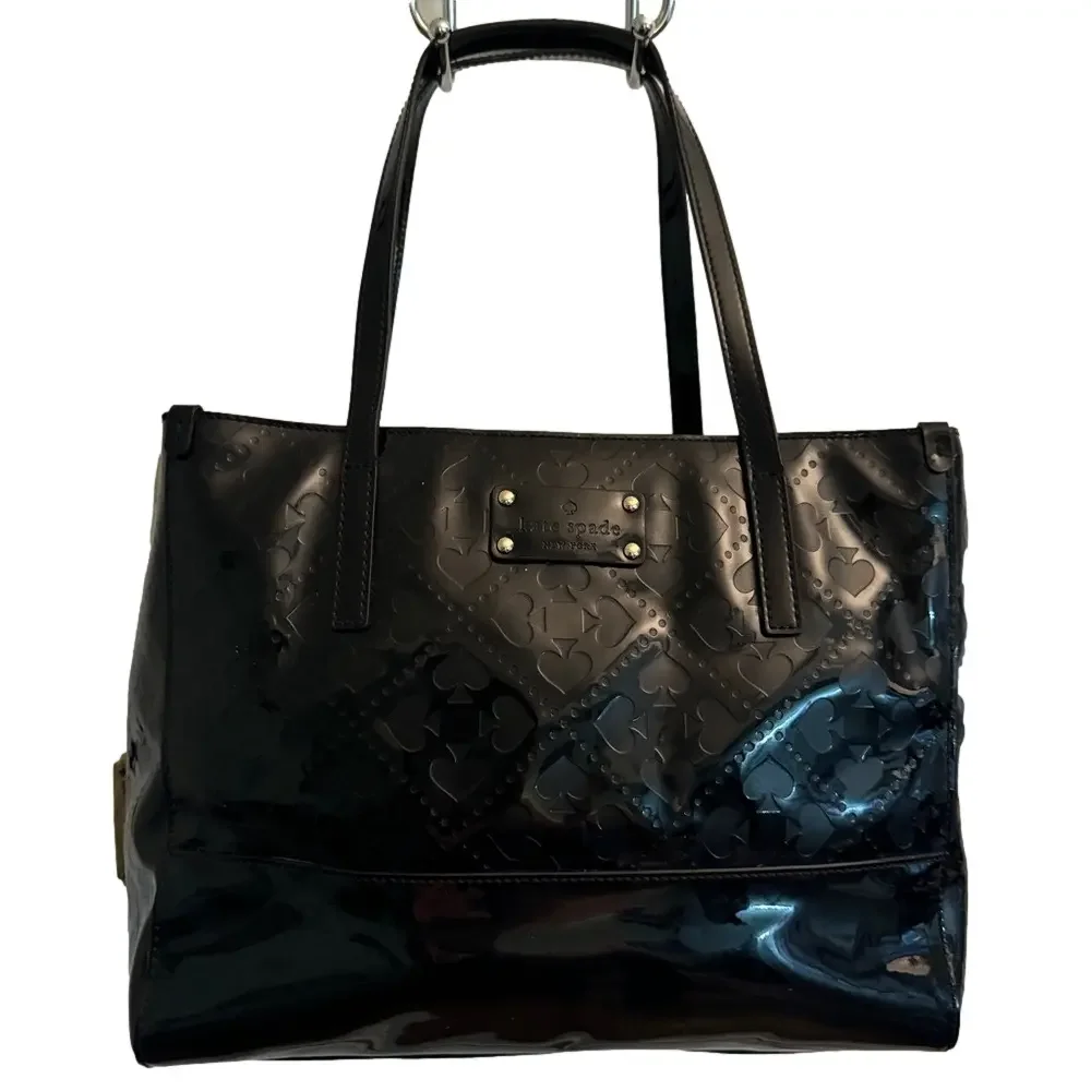 KATE SPADE ♠️ Quinn Beale Street Black Patent Shoulder Bag